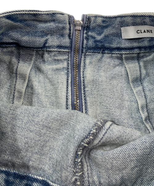 CLANE（クラネ）CLANE (クラネ) サークルカット レイヤード デニムスカート インディゴの古着・服飾アイテム