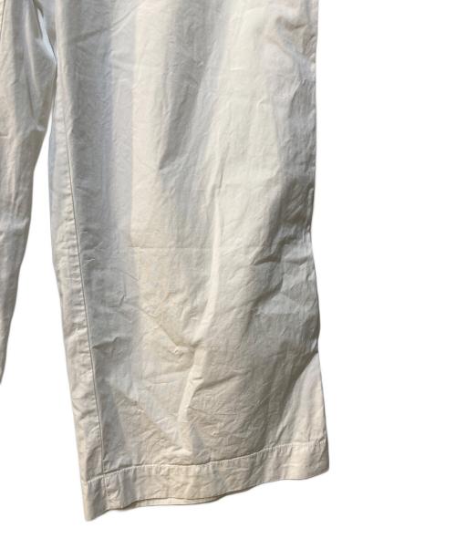 Eleven 2nd（イレブンセカンド）Eleven 2nd (イレブンセカンド) FIRE COTTON POPLIN WIDE PANTS ホワイト サイズ:Freeの古着・服飾アイテム