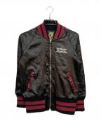 Hysteric Glamourヒステリックグラマー）の古着「バイクガール刺繍スカジャン」｜ブラック