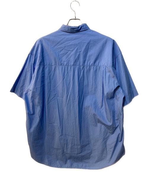 Graphpaper（グラフペーパー）Graphpaper (グラフペーパー) Broad S/S Oversized Regular Collar Shirt ブルー サイズ:Freeの古着・服飾アイテム