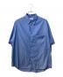 Graphpaper（グラフペーパー）の古着「Broad S/S Oversized Regular Collar Shirt」｜ブルー
