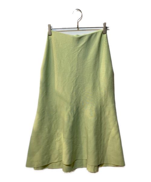 Mila Owen（ミラオーウェン）Mila Owen (ミラオーウェン) ハイネック後ろテールフレアスカートSET UP グリーン 未使用品の古着・服飾アイテム