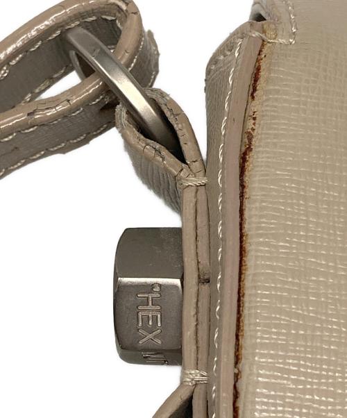 OFFWHITE（オフホワイト）OFFWHITE (オフホワイト) バインダークリップショルダーバッグ ベージュの古着・服飾アイテム