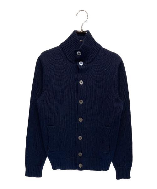 Zanone（ザノーネ）Zanone (ザノーネ) ミドルゲージ スタンドカラーニット ネイビー サイズ:46の古着・服飾アイテム