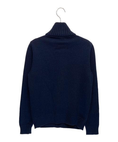 Zanone（ザノーネ）Zanone (ザノーネ) ミドルゲージ スタンドカラーニット ネイビー サイズ:46の古着・服飾アイテム