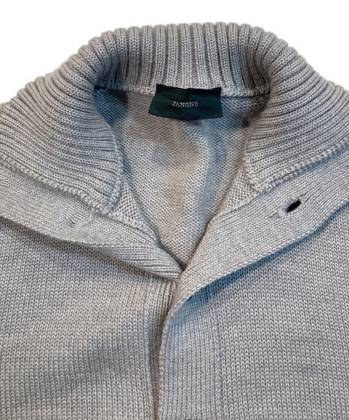 Zanone（ザノーネ）Zanone (ザノーネ) ミドルゲージ スタンドカラーニット グレー サイズ:46の古着・服飾アイテム