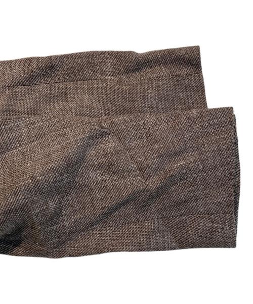 BRERAS（ブレラス）BRERAS (ブレラス) DRAGOリネンウールホップサック2Bジャケット ブラウン サイズ:48の古着・服飾アイテム