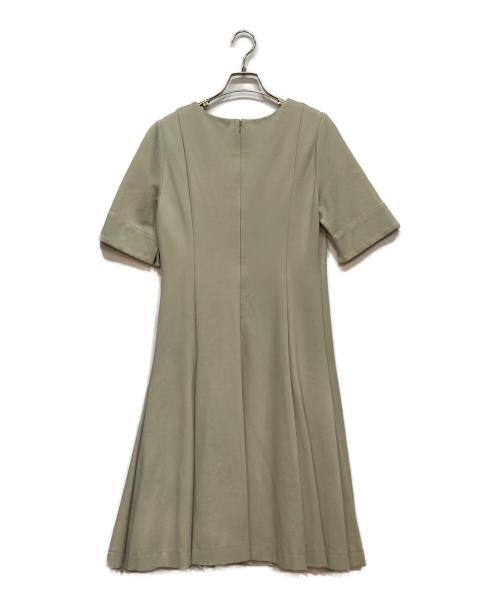CELFORD（セルフォード）CELFORD (セルフォード) 半袖ポンチワンピース ベージュ サイズ:38の古着・服飾アイテム