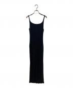 AURALEEオーラリー）の古着「DRY COTTON WIDE RIB KNIT DRESS」｜ネイビー