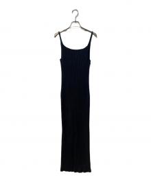 AURALEE（オーラリー）の古着「DRY COTTON WIDE RIB KNIT DRESS」｜ネイビー
