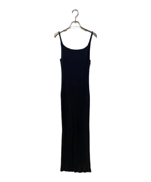 AURALEE（オーラリー）AURALEE (オーラリー) DRY COTTON WIDE RIB KNIT DRESS ネイビー サイズ:1の古着・服飾アイテム