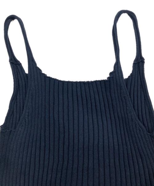 AURALEE（オーラリー）AURALEE (オーラリー) DRY COTTON WIDE RIB KNIT DRESS ネイビー サイズ:1の古着・服飾アイテム
