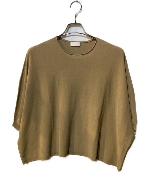 BALLSEY（ボールジィ）BALLSEY (ボールジィ) サスティナブルコットンナイロン クルーネックワイドプルオーバー ブラウン サイズ:Sの古着・服飾アイテム