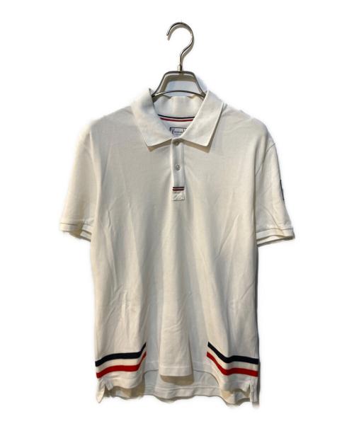 MONCLER（モンクレール）MONCLER (モンクレール) ポロシャツ ホワイト サイズ:Sの古着・服飾アイテム