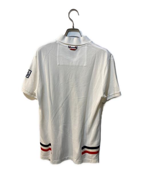 MONCLER（モンクレール）MONCLER (モンクレール) ポロシャツ ホワイト サイズ:Sの古着・服飾アイテム