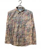 PAUL SMITHポールスミス）の古着「リバティフローラル プリントシャツ」｜ホワイト×マルチカラー