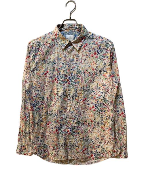 PAUL SMITH（ポールスミス）PAUL SMITH (ポールスミス) リバティフローラル プリントシャツ ホワイト×マルチカラー サイズ:Lの古着・服飾アイテム