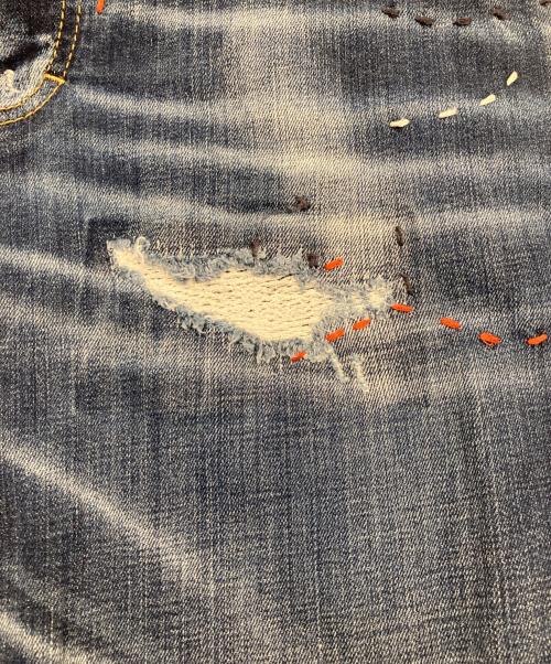 DSQUARED2（ディースクエアード）DSQUARED2 (ディースクエアード) DESTINATION LOVE WASH SAILOR JEANS インディゴ サイズ:50の古着・服飾アイテム