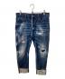 DSQUARED2（ディースクエアード）の古着「DESTINATION LOVE WASH SAILOR JEANS」｜インディゴ