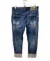 DSQUARED2 (ディースクエアード) DESTINATION LOVE WASH SAILOR JEANS インディゴ サイズ:50：31000円