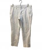 PAUL SMITHポールスミス）の古着「コットンツイル ストレッチ トラウザーズ」｜ホワイト