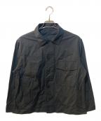 MARGARET HOWELLマーガレットハウエル）の古着「リネン混シャツ」｜ブラック