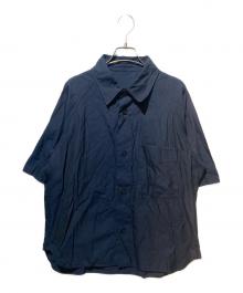 MARGARET HOWELL（マーガレットハウエル）の古着「半袖シャツ」｜ネイビー