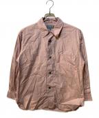 MARGARET HOWELLマーガレットハウエル）の古着「PAPER COTTON POPLIN シャツ」｜ピンク
