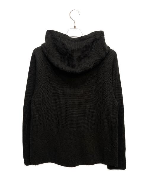 MARGARET HOWELL（マーガレットハウエル）MARGARET HOWELL (マーガレットハウエル) メリノウール ジップアップニットパーカー ブラウン サイズ:Mの古着・服飾アイテム