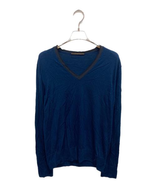 LOUIS VUITTON（ルイ ヴィトン）LOUIS VUITTON (ルイ ヴィトン) Vネックニット ネイビー サイズ:Mの古着・服飾アイテム