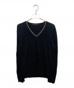 LOUIS VUITTONルイ ヴィトン）の古着「Vネックニット」｜ブラック