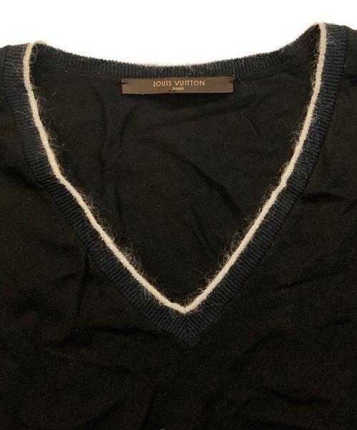LOUIS VUITTON（ルイ ヴィトン）LOUIS VUITTON (ルイ ヴィトン) Vネックニット ブラック サイズ:Mの古着・服飾アイテム