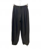 CLANEクラネ）の古着「2WAY ADJUST RASH GUARD TUCK PANTS」｜ブラック