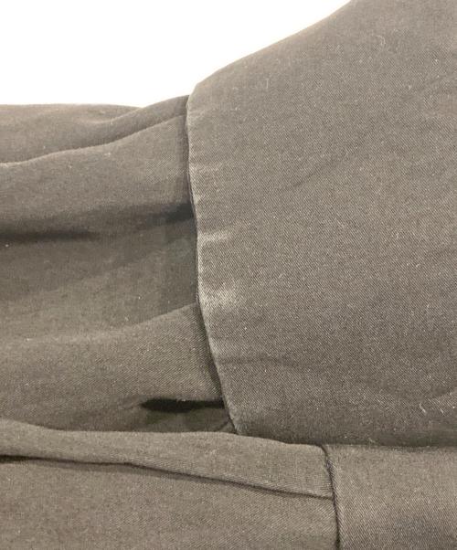 ETHOSENS（エトセンス）ETHOSENS (エトセンス) テンセルアシンメトリーシャツ ブラック サイズ:Freeの古着・服飾アイテム