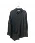 ETHOSENS（エトセンス）の古着「テンセルアシンメトリーシャツ」｜ブラック