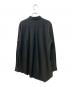 ETHOSENS (エトセンス) テンセルアシンメトリーシャツ ブラック サイズ:Free：6000円