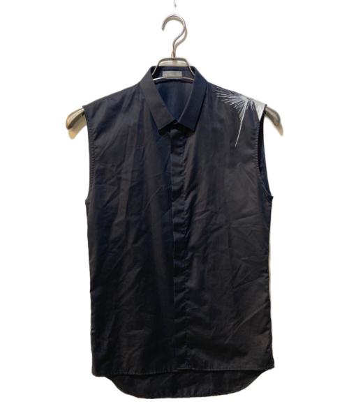 DIOR HOMME（ディオール オム）DIOR HOMME (ディオール オム) ノースリーブシャツ ブラック サイズ:40の古着・服飾アイテム