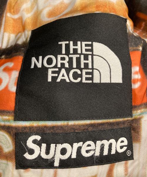 THE NORTH FACE（ザ ノース フェイス）THE NORTH FACE (ザ ノース フェイス) SUPREME (シュプリーム) 800-FILL HALFZIP HOODED PULLOVER ブラック×ブラウン サイズ:Mの古着・服飾アイテム