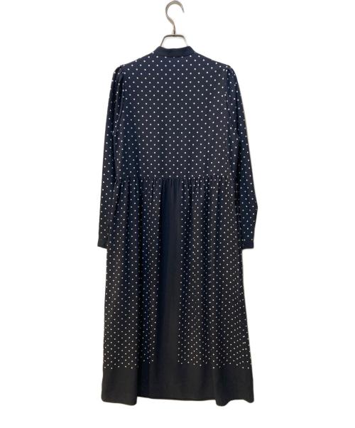 martinique（マルティニーク）martinique (マルティニーク) タックギャザーワンピース ネイビー サイズ:Free 未使用品の古着・服飾アイテム