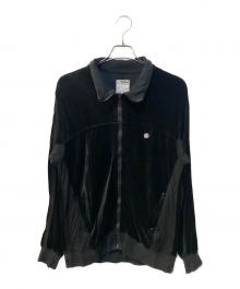 VISVIM（ビズビム）の古着「ベロアトラックジャケット」｜ブラック