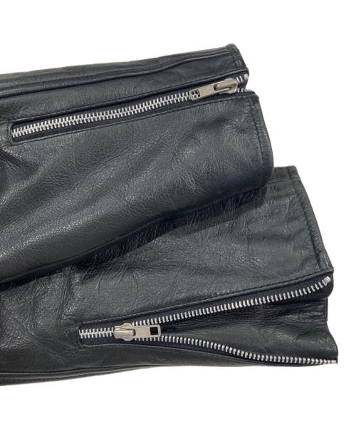 HARLEY-DAVIDSON（ハーレーダビッドソン）HARLEY-DAVIDSON (ハーレーダビッドソン) ダブルライダースジャケット ブラック サイズ:38の古着・服飾アイテム