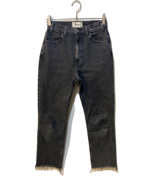 Oblada（オブラダ）Oblada (オブラダ) ハイウエストカットオフデニム ブラック サイズ:23の古着・服飾アイテム