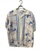 Sun Surfサンサーフ）の古着「灯台柄アロハシャツ」｜ホワイト