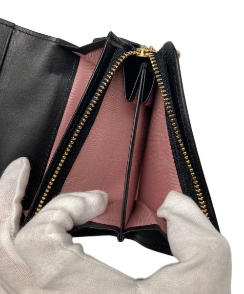 FEILER（フェイラー）FEILER (フェイラー) ハイジ 2つ折り財布 ブラックの古着・服飾アイテム