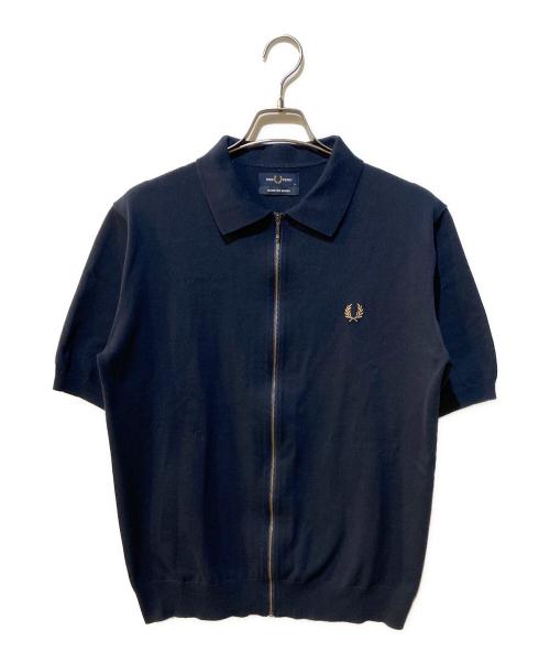 FRED PERRY（フレッドペリー）FRED PERRY (フレッドペリー) BEAMS (ビームス) ジップポロシャツ ネイビー サイズ:XLの古着・服飾アイテム