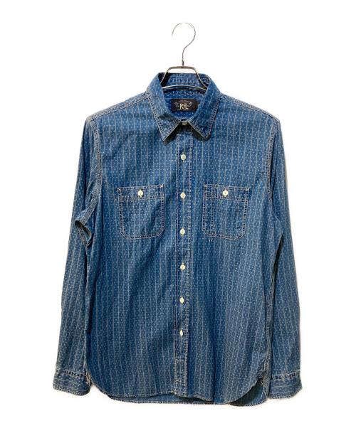 RRL（ダブルアールエル）RRL (ダブルアールエル) ALASKA SPORTS SHIRTS ネイビー サイズ:Mの古着・服飾アイテム