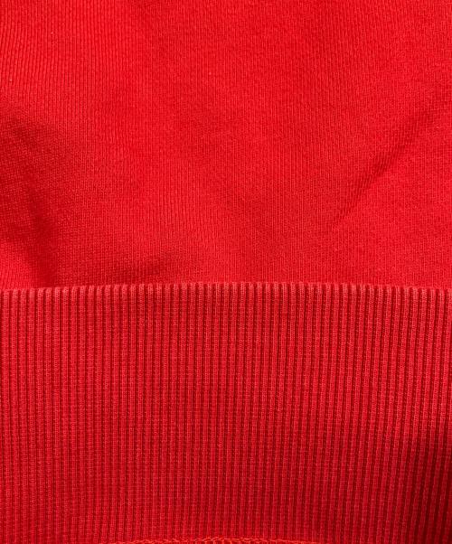 LACOSTE（ラコステ）LACOSTE (ラコステ) フロッキーオーバルクロッククルーネックスウェット レッド サイズ:2の古着・服飾アイテム