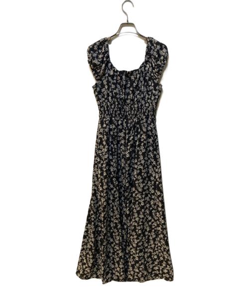 FRAY ID（フレイ アイディー）FRAY ID (フレイ アイディー) フラワープリントオフショルワンピース ブラック サイズ:Sの古着・服飾アイテム