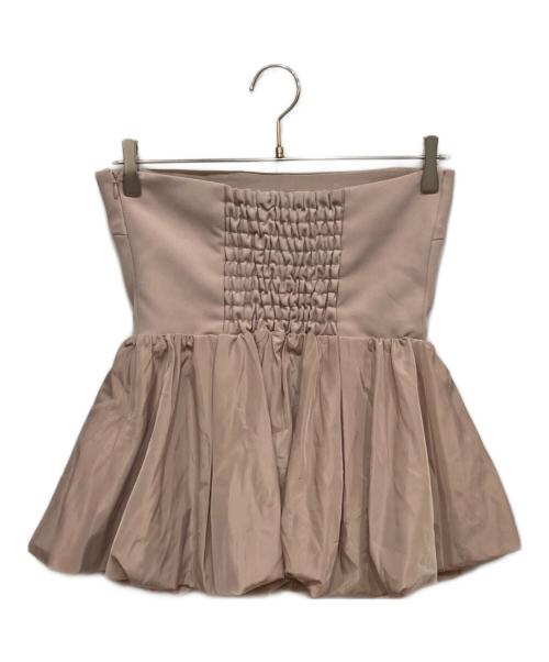 Snidel（スナイデル）Snidel (スナイデル) ペプラムベアトップ&パンツセット ピンク サイズ:1の古着・服飾アイテム