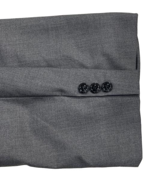 ACLENT（アクレント）ACLENT (アクレント) エンブレムクロップドダブルジャケット グレー サイズ:Free 未使用品の古着・服飾アイテム